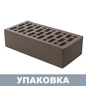 Кирпич Коричневый "Гладкий" облицов. (одинарный) г.Тула BRAER (480шт.)