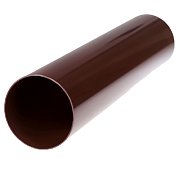 Труба водосточная 80 мм МUROL, коричневая 1 м