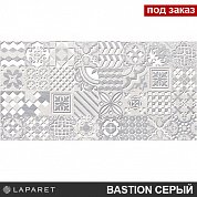 Декор Bastion серый 20*40