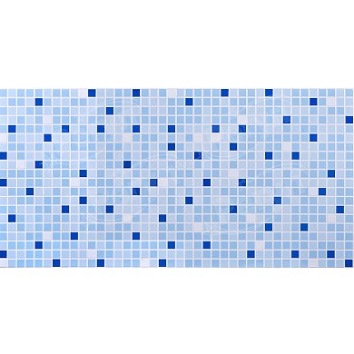 Панели ПВХ  Мозаика "Синий микс" 960*480*0,3 мм ДЕКОКАМ