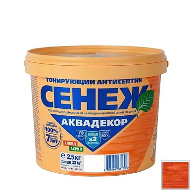 СЕНЕЖ" Аквадекор  каштан  2,5 кг