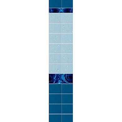 Панели ПВХ  Капли росы синий  2700*250*8 мм/ 2 шт UN