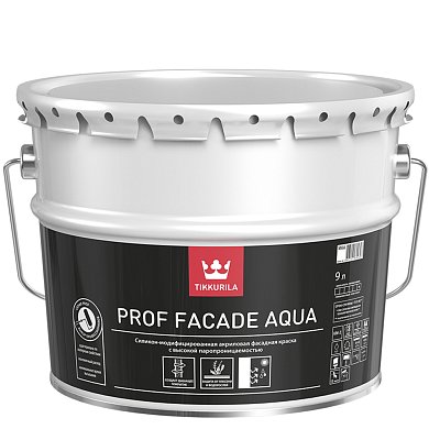 Краска PROF FAСADE AQUA MRA фасадная 9л Тиккурила