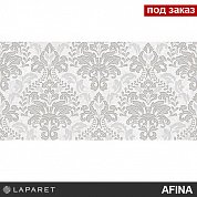 Декор Afina Damask серый 20*40