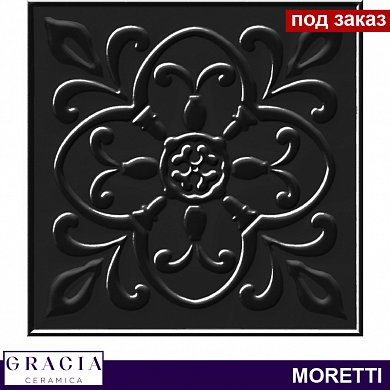 Плитка  для облиц. стен  Moretti black PG02 (200*200)