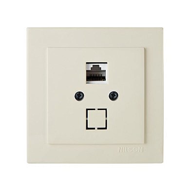 Розетка компьютерная&nbsp;&nbsp;САТ 5, крем, Touran