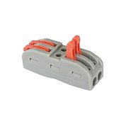 Клеммная колодка c рычагом проходная 2х СМК-422