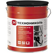 Герметик бутилкаучуковый №45 16кг/20л, серый, ТехноНИКОЛЬ