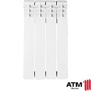 Радиатор алюминиевый ATM Moderno, 500х80, 4 сек.