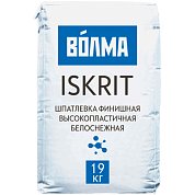 ВОЛМА-ISKRIT. Шпатлевка финишная высокотехнологичная белоснежная, 19кг 
