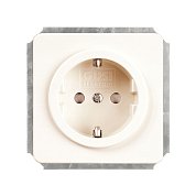 Механизм розетки&nbsp;&nbsp;с БЗК, с ЗП 16А/250V ,цвет белый EXTRA