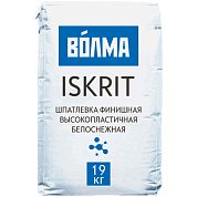 ВОЛМА-ISKRIT. Шпатлевка финишная высокотехнологичная белоснежная, 19 кг