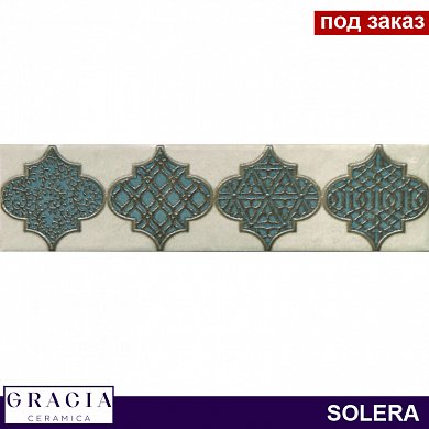 Декор Solera turguoise decor 01 (75х300) 