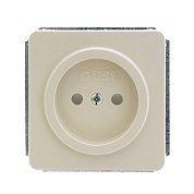 Механизм розетки&nbsp;&nbsp;без БЗК, с ЗП 16А/250V ,цвет бежевый EXTRA