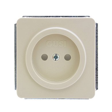 Механизм розетки&nbsp;&nbsp;без БЗК, с ЗП 16А/250V ,цвет бежевый EXTRA