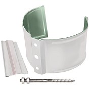 Кронштейн трубы на кирпич Optima 90 мм, белый (web)