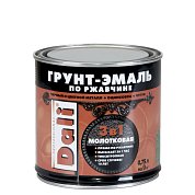 Грунт-эмаль по ржавчине Серый Молотковая  0,75л "DALI"