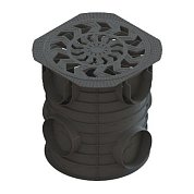 Дождесборник Spark ДС-25- ПП пластик круглый с реш. пластик кл. А