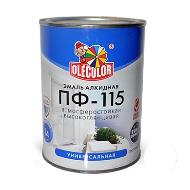 Эмаль алк. ПФ-115 Белая&nbsp;&nbsp;2,7кг "Олеколор" 