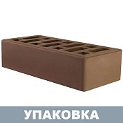 Кирпич Коричневый облицовочный (одинарный) г.Старый Оскол ГОСТ (480шт.)