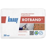 РОТБАНД. Штукатурка гипсовая универсальная, 30кг. Knauf
