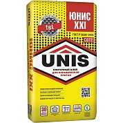 ЮНИС XXI. Клей для керамической плитки, 25 кг. Unis