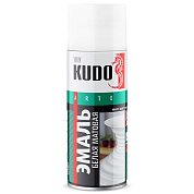 Аэрозоль краска Белая Матов. "KUDO", 520мл KU-1101