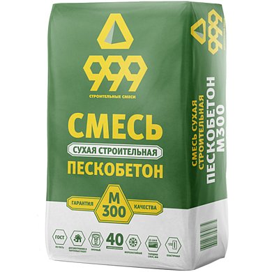 999 ПЕСКОБЕТОН М-300, 40 кг. (Форммат)  