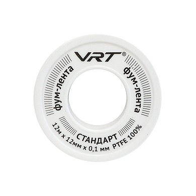 Фум-лента для воды VRT, 12м х 12мм х 0,1мм 