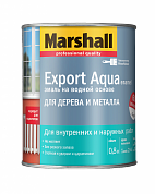 Эмаль акриловая  EXPORT аква белая п/мат. 0,8л