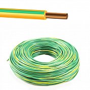 Провод ПуВ (ПВ1) 4мм желто-зеленый (РЭК / Prysmian)