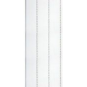 Панели ПВХ Крона Пласт потолочная 3,0*0,24*8 мм  3-х секц.серебро  Ал