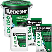СR 166 Комбо (А+Б). Двухкомпонентная эластичная полимерцементная гидроизоляция, 16 кг. Церезит