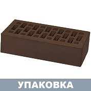 Кирпич Шоколад облицовочный (одинарный) М-150, г. Новомосковск (480шт.)