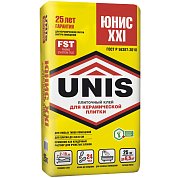 ЮНИС XXI. Клей для керамической плитки, 25 кг. Unis