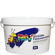 Краска "SILICON-Fassadenfarbe" ВД-АК-121 белая (9 л), База А&nbsp;&nbsp;"RAV"