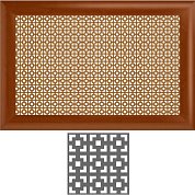 Экран радиатора&nbsp;&nbsp;Ольха Дамаск "ВЕРОН" (бук 0,6*0,6)