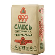 999 СМЕСЬ УНИВЕРСАЛЬНАЯ сухая строительная М150, 25 кг. Форммат 