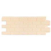 Фасадная панель GL 1,105м*0,410м состаренный кирпич стандарт бежевая Sn=039 м2