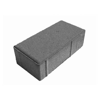 Плитка тротуарная брусчатка цвет серый 200*100*60 (50шт в 1кв.м.) 