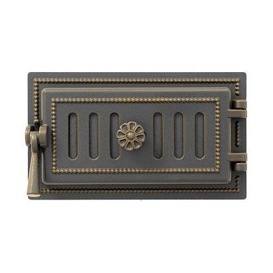 Дверка ВЕЗУВИЙ поддувальная 236 (Бронза) ПР 320х185 мм