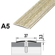Порог-стык 37*1350мм алюминий (159 Дуб английский)&nbsp;&nbsp;А5