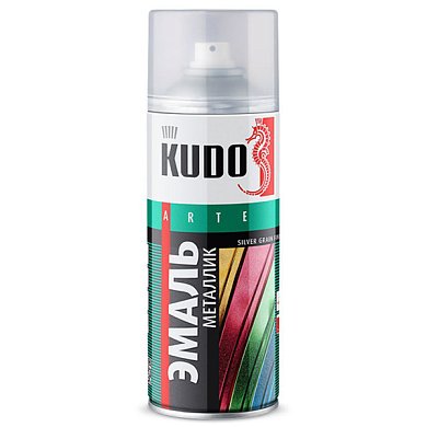 Аэрозоль краска Металлик Серебро "KUDO", 520мл KU-1026