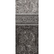 Панели ПВХ Крона Пласт Рим черный 2,7*0,25*8 мм с глиттером сзолото цв.верх&nbsp;&nbsp;Ал