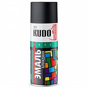 Аэрозоль краска Черная Матов. "KUDO", 520мл KU-1102