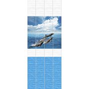 Панели ПВХ  Дельфины  2700*250*8 мм UN ( из 4 шт.)