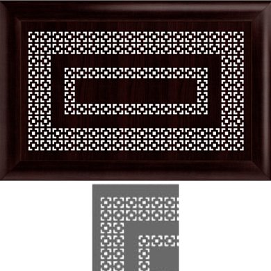 Экран радиатора&nbsp;&nbsp;Венге КВАРТЭК "Эллада" (венге 1,2*0,6)