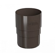 Муфта трубы 82 мм ПВХ ТехноНИКОЛЬ, темно-коричневая