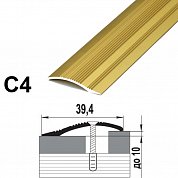 Порог-кант 39,4*900мм алюминий (135 Дуб лионский) С4