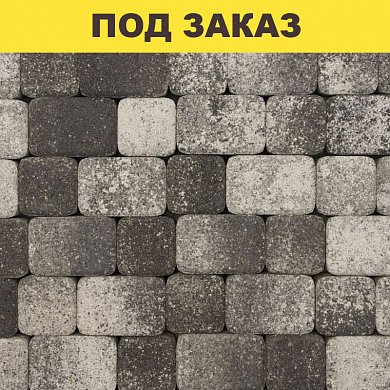 Плита тротуарная 1КО.6 М (172/115/57*115*60) гранит К н/м листопад (черный, белый)/14,56м2